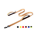 Dog Leashes Outdoor Travel Dog Training Chain Rope Heavy Duty Double Handle Lead for Greater Control Safety Training Dual Handle